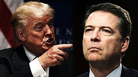 Donald Trump and James Comey