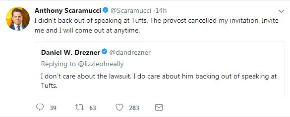 Anthony Scaramucci tweet