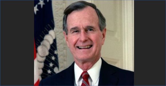 George H W Bush Presidential Portrait 1989