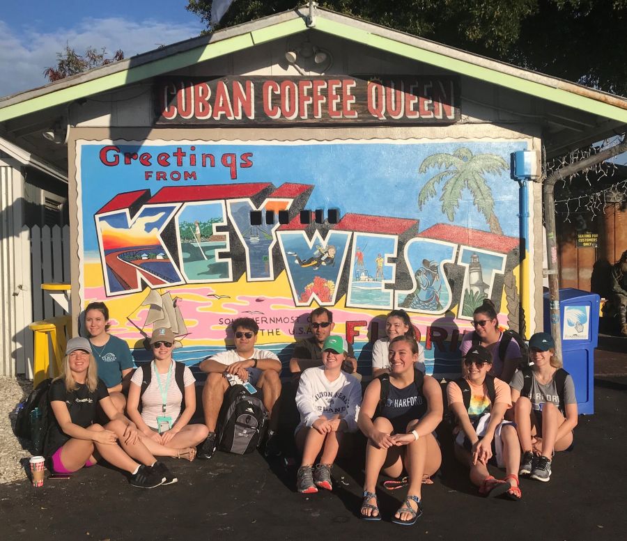 Harford Community College students helped with Florida Keys beach cleanup for their winter break