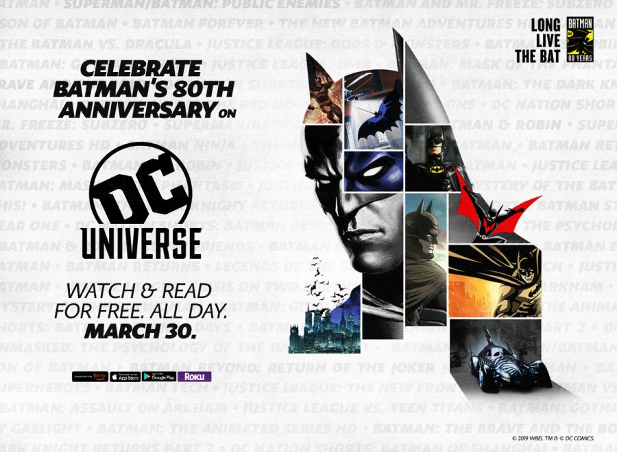 Free day-long streaming event to celebrate 80 years of Batman