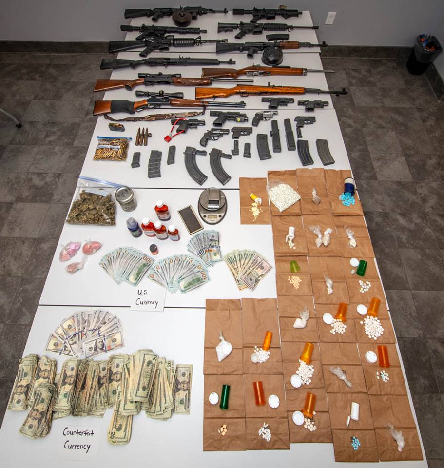 SWAT raids Gifford ‘drug den’, drugs, guns and money recovered