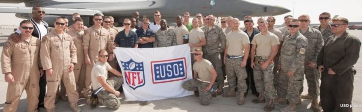 NFL players team up with USO to tour troops and families in South Korea