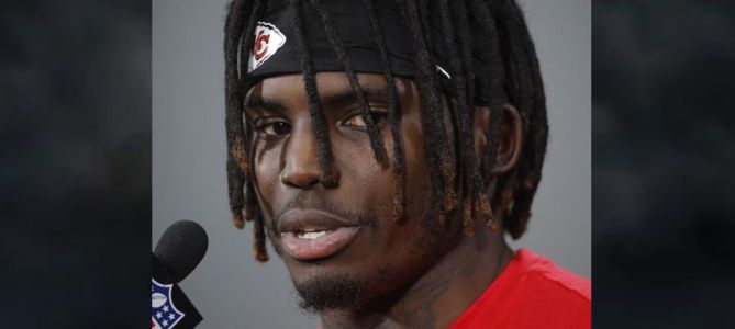 Chiefs suspend Tyreek Hill following release of tape alleging he physically abused his three-year-old son