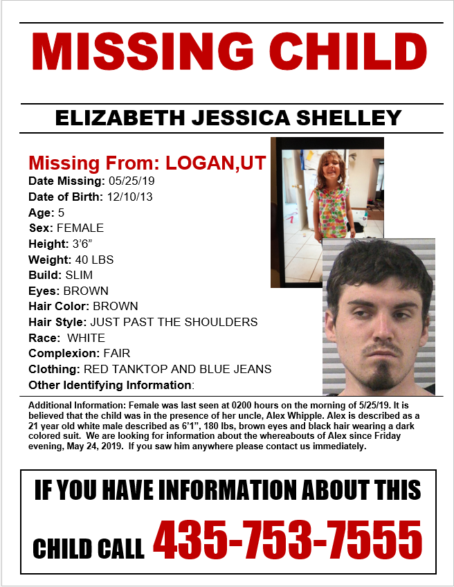 Missing girl’s uncle in custody, search continues for 5-year-old Elizabeth Shelley
