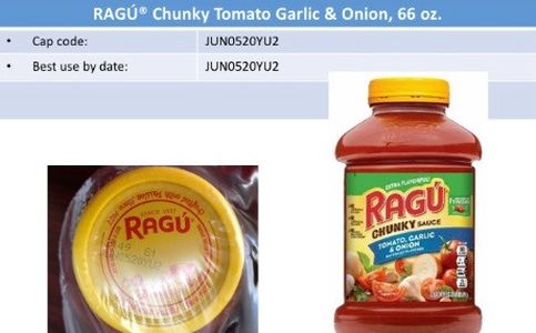 RAGU pasta sauces being recalled due to possible contamination