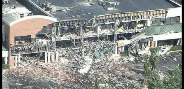Massive gas explosion in Maryland destroys office complex and shopping center