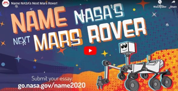 NASA is inviting students to ‘Name the Mars Rover’
