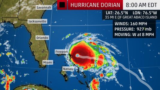 Hurricane Dorian upgraded to ‘catastrophic’ Category 5 storm