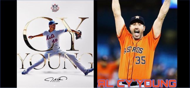 Pitchers Justin Verlander and Jacob deGrom named 2019 Cy Young Winners
