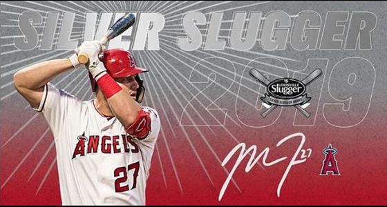 Angels outfielder Mike Trout wins seventh Silver Slugger Award