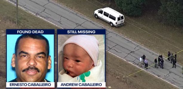 Desperate search continues for missing newborn after father found shot dead