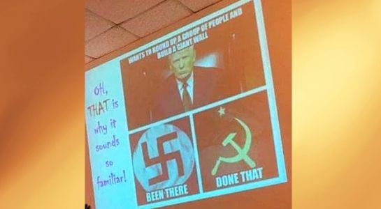 Outcry over Donald Trump compared to Nazis and Communists in Maryland high school lesson