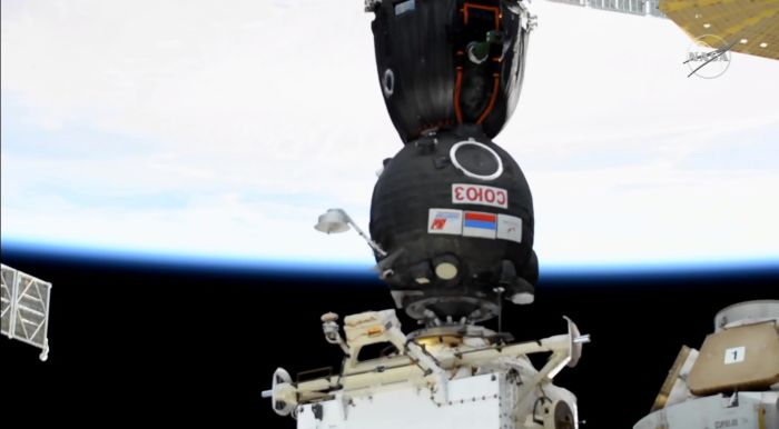 Ace News Today - Kate Rubins and 2 Russian cosmonauts arrived at the ISS 4:48 a.m. Oct. 14, 2020, as the space station passed over the Mediterranean Sea,  Image Credits: NASA Television
