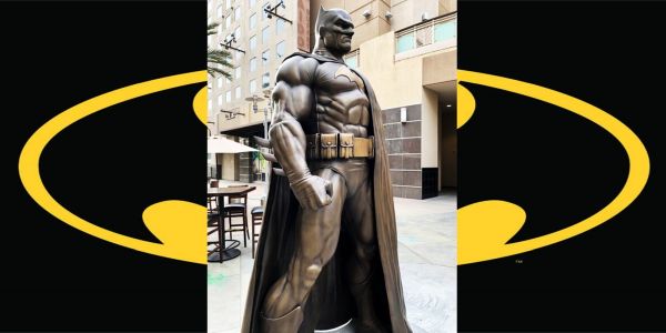 600 pound, 7 ½’ tall bronze Batman statue unveiled in downtown Burbank