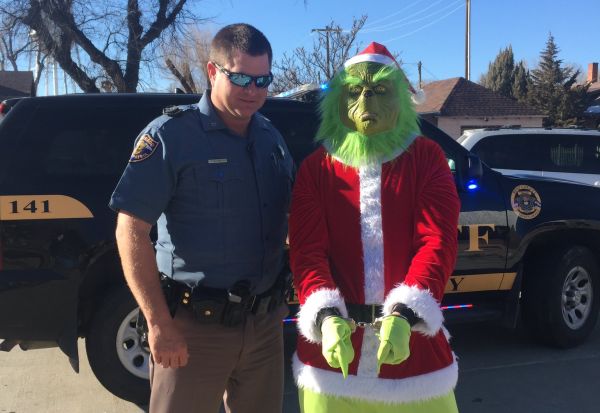 The Grinch arrested by State Troopers in Denver