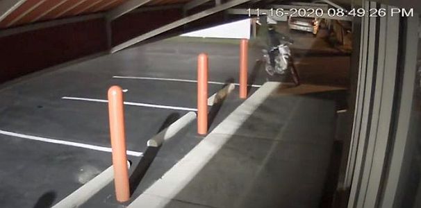 Police seek public’s help identifying man on dirt bike that set fire to State Farm store in Dundalk