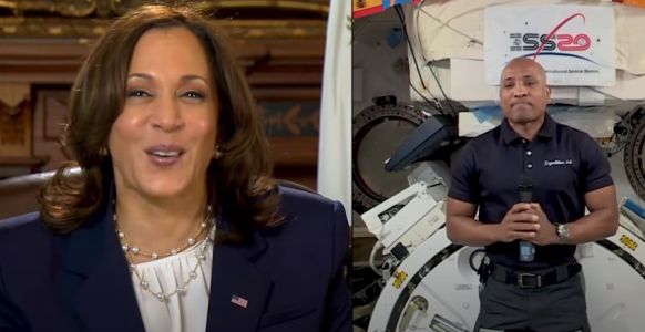 Ace News Today - Kamala Harris chats it up with astronaut Victor Glover aboard the International Space Station, virtually