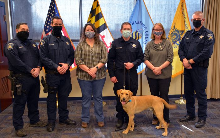 Ace News Today - Hurricane Laura rescue dog graduates to become Harford County’s newest Police K-9