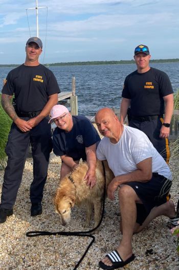 Ace News Today - Missing since June 6, Troopers rescue Golden Retriever ‘Chunk’ found swimming in Barnegat Bay