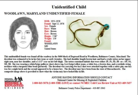 Ace News Today - After 45 years, 1976 rape, murder victim ‘Woodlawn Jane Doe’ identified