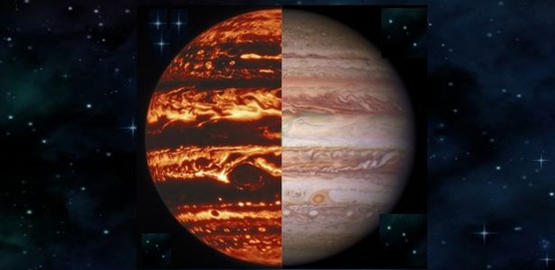 Probe orbiting Jupiter providing colorful 3D view of planet’s atmosphere