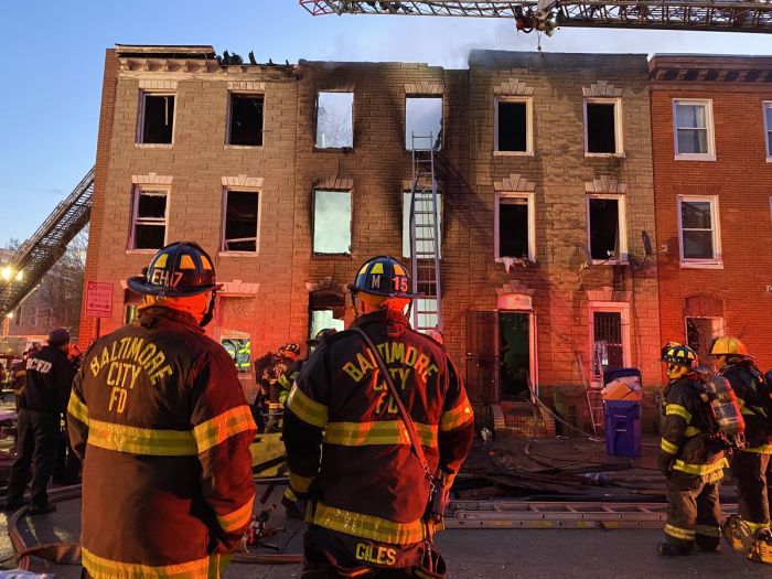 Ace News Today - Three firefighters dead, one critical in devastating Baltimore City rowhouse fire, building collapse