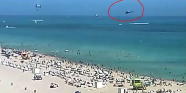 Ace News Today - Miami Beach: Helicopter crashes into the ocean during crowded holiday weekend (Video)