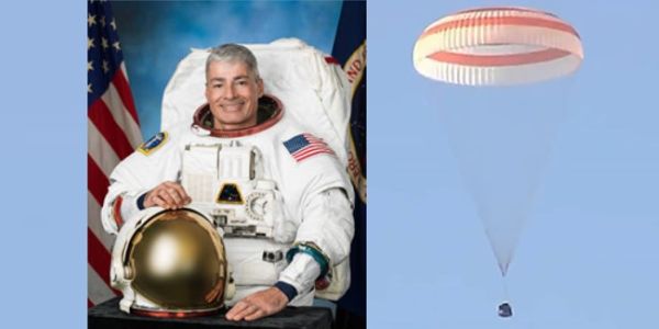 Record-breaking astronaut Mark Vande Hei returns to Earth aboard Russian spacecraft with cosmonaut crewmembers