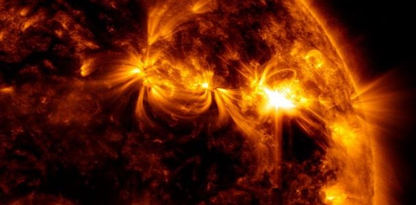 Striking images of two solar flares that occurred over the last two days