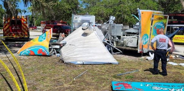 Food Truck explodes at Vero Beach Seafood Festival, one person airlifted to burn unit