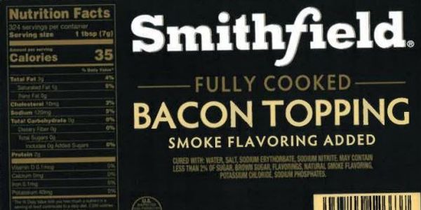 Safety hazard: Smithfield recalls 185,610 pounds of ready-to-eat bacon topping products