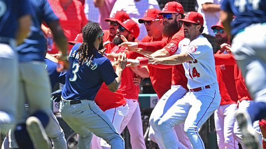 Ace News Today - Managers, coaches, players suspended / fined following ‘ugly’ Angels-Mariners benches-clearing brawl