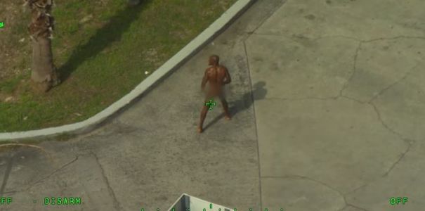 Naked man wielding machete runs rampant at DeLand gas station (Video)