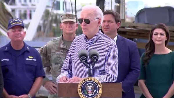 Biden and DeSantis: Political opponents come together to aid in Florida’s hurricane recovery