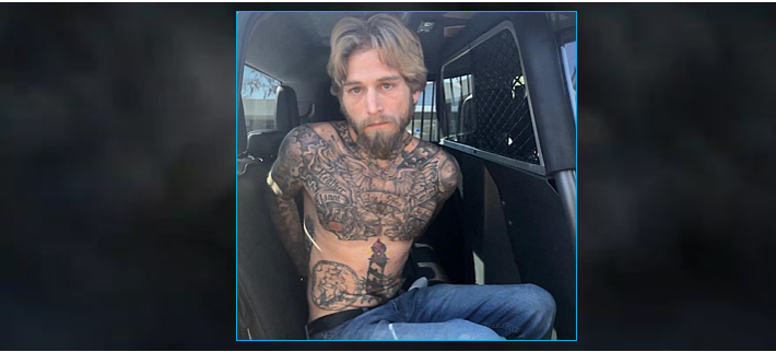 Captured: Florida fugitive Michael Dyne, wanted on felony battery, explosives and weapons charges