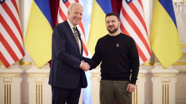 Joe Biden makes unannounced visit to Ukraine and President Volodymyr Zelenskyy
