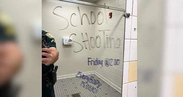 Florida girls arrested for making ominous school shooting threat scribbled on bathroom mirror