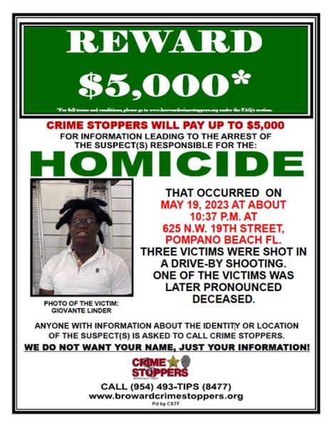 Ace News Today - Broward County detectives release photo and identity of Pompano Beach murder victim