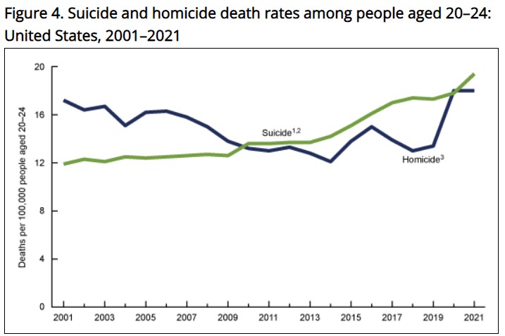 Ace News Today - Report: Increase in young Americans’ suicides and homicides are rising sharply 
