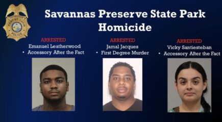 Third arrest made in murder case of man discovered shot to death at Savannas Preserve State Park