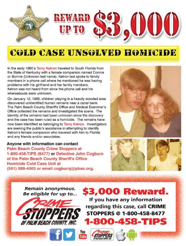 Ace News Today - Reward:  Human remains in cold case homicide identified after 38 years