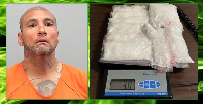 Ace NEws Today - Man wanted on warrant out of Arkansas busted in Martin County with three pounds of Meth