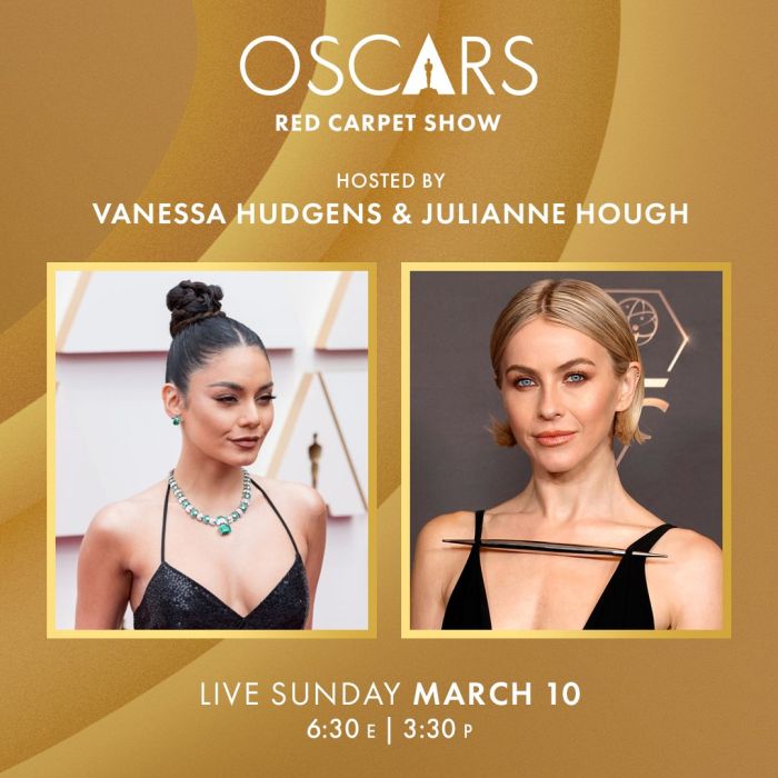 Ace News Today - Vanessa Hudgens returns to host ‘The Oscars Red Carpet Show’ with Julianne Hough joining as co-host