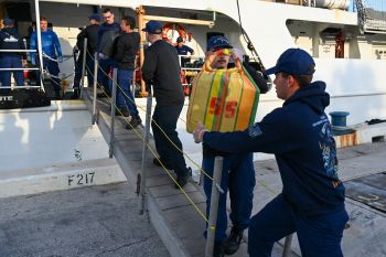 U.S. Coast Guard tangles with international drug boats and confiscate 4,800 pounds of cocaine worth more than $63M