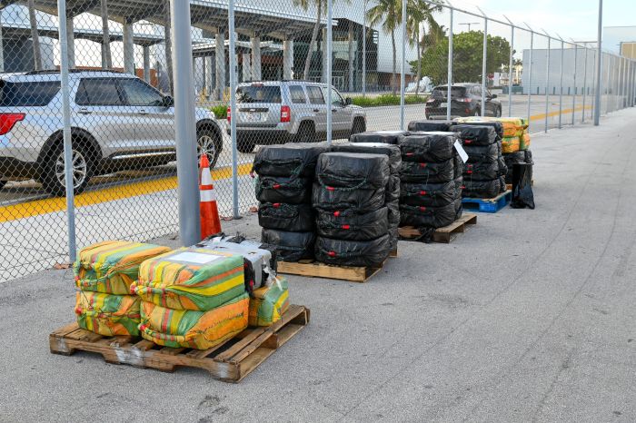 U.S. Coast Guard tangles with international drug boats and confiscate 4,800 pounds of cocaine worth more than $63M