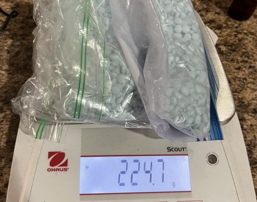 (Confiscated drugs, Image credit: Indian River County Sheriff’s Office)