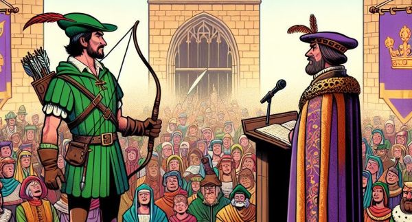 The First Robin Hood and Prince John Debate: Live from Sherwood Forest!