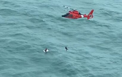 Hurricane Milton Aftermath: Coast Guard rescues man stranded in the ocean clinging to a cooler