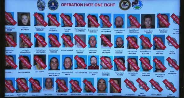 Busted: 68 defendants associated with California White Supremacist gang ‘SFV Peckerwoods’